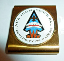 Vintage Boy Scout BELT LOOP BSA AIM HIGH SERVE ALL University of Illinois WWW