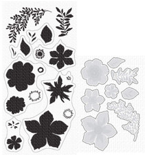 My Favorite Things Tropical Flowers Stamp & Die-namics Sets, CS395/1532 Retired