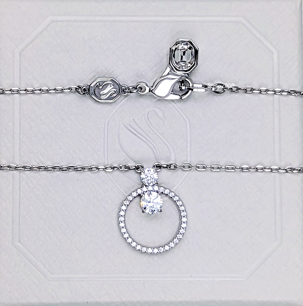 New 100% Authentic SWAROVSKI Rhodium Pave Constella Pendant