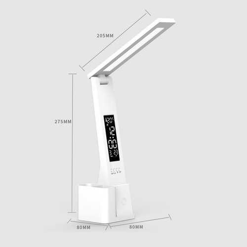 7W LED Schreibtischlampe Tischlampe Dimmbar Leselampe Stifthalter Büroleuchte - Bild 18 von 21