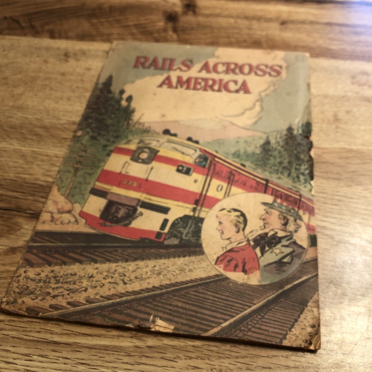Rails Across America Vintage Railroad Train Comic Book