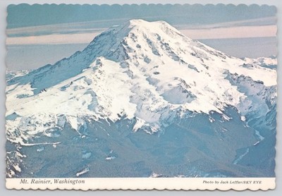 Mount Rainier Washington Airline Passengers Aircraft Window Mountain Postcard