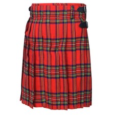 Tartan Kilt Royal Stewart 8 Yards Highlander Kilt Scottish Outfit Wedding Dress