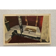 Vintage Postcard The Manger 