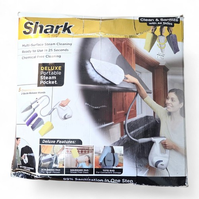 #ad Shark DELUXE Portable Steam Pocket Cleaner New Open Box With Accessories $59.99