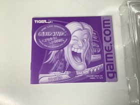 Quiz Wiz Cyber Trivia for Tiger Game.com Handheld System CIB W/Manual