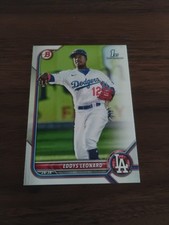 Eddys Leonard 1st 2022 Bowman Prospects #BP-57 Los Angeles Dodgers