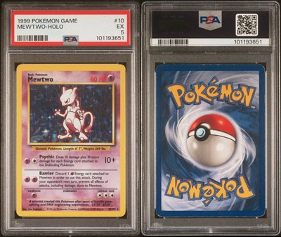 1999 Pokemon Mewtwo Holo Base Set #10 Holo PSA 5 | eBay 1999 Pokemon Mewtwo Holo Base Set #10 Holo PSA 5 | eBay