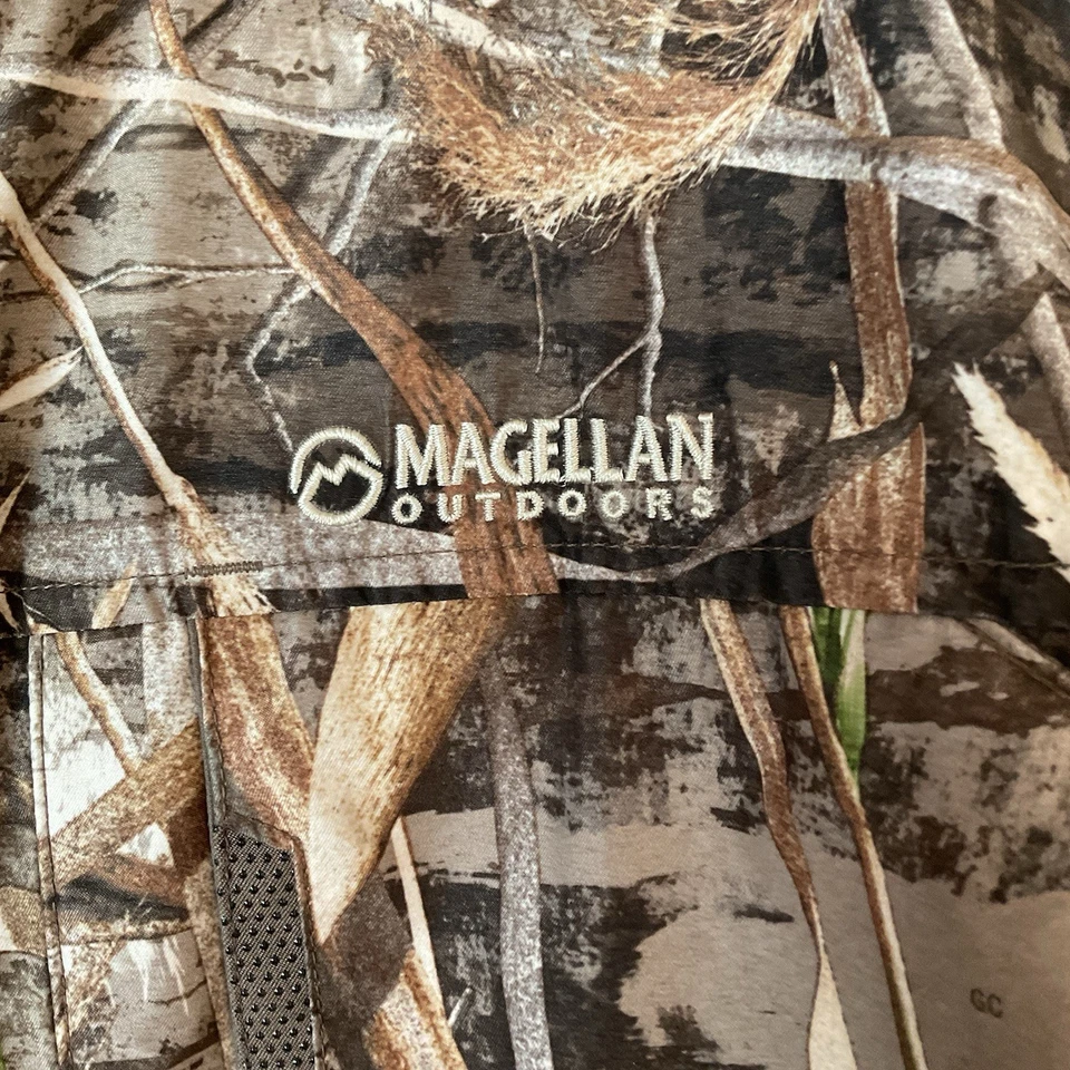 Magellan Outdoors Insulated Jacket Mens XL Camouflage Hood Realtree Max 5 Hunt - Image 3 of 4