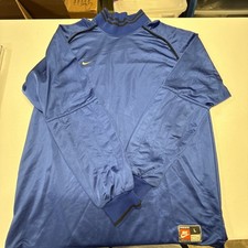 Vintage 90’s Nike Blue Soccer Goalkeeper Jersey Colorblock Size Large
