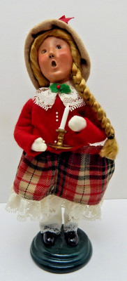 Byers Choice Ltd The Carolers 1998 Girl Holding Candle Christmas Winter (440