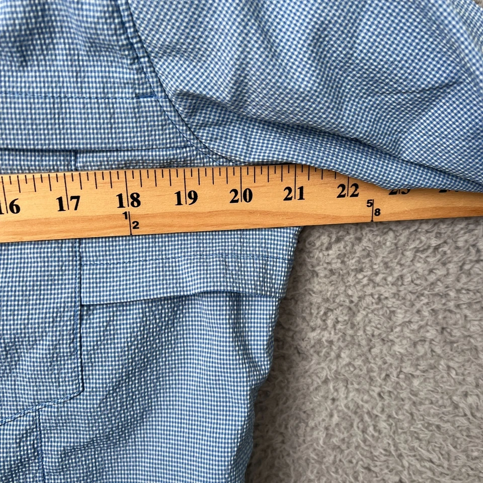Camisa Orvis Para Hombres Mediana Azul Rueda al Aire Libre Manga Larga Ventilada Pesca Exterior Foto 4 de 4