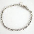 Authentic SWAROVSKI  rhinestone bracelet crystal metal[Used]