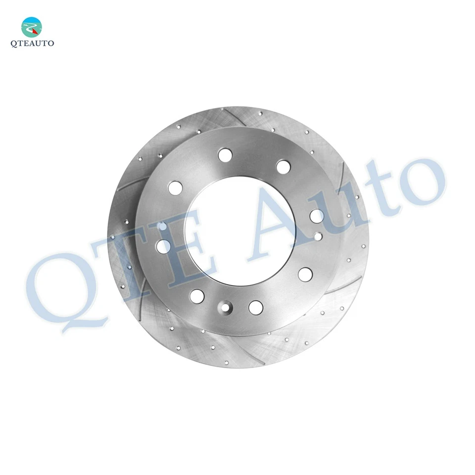 Rotores de disco de freno delanteros ranurados perforados de 355 mm para GMC Sierra 2500 HD 2011-2015 Foto 3 de 4