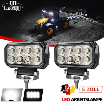 2x Hella LED Arbeitsscheinwerfer ValueFit 12V 24V oval breite Ausleuchtung IP68