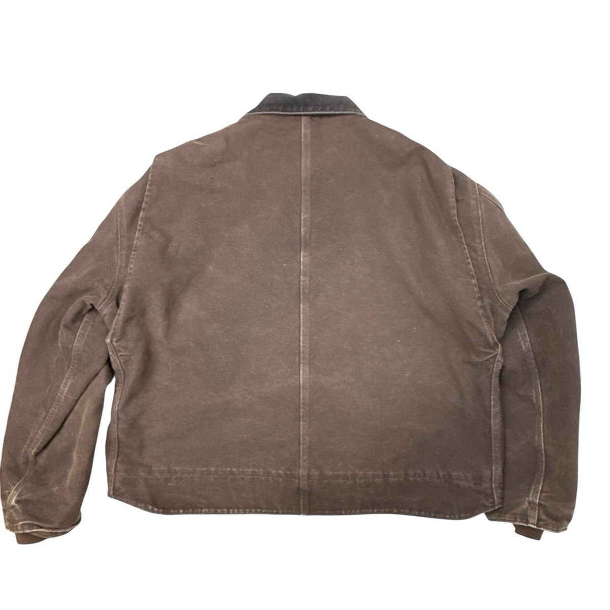 VTG Carhartt J164 DKB Dearborn Jacket 2XL Grunge Fleece Lined Dark