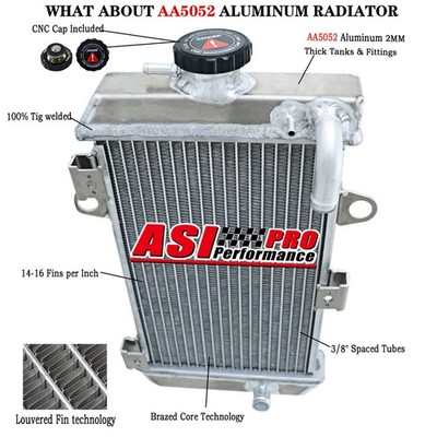 ALUMINUM RADIATOR for 2006-2014,2009 2010 YAMAHA RAPTOR 700 YFM700R US