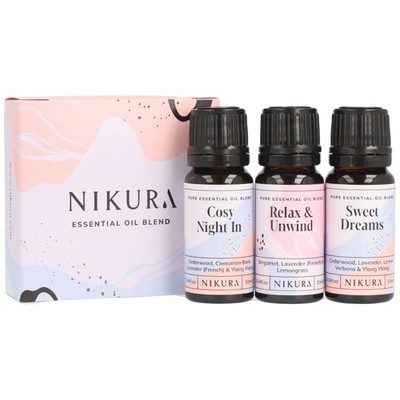 Nikura | Sleep Essential Oil Blends Set - Cosy Night in, 30 ml (1er Pack) 