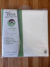 Clean Healthy Living Heavy Duty Peva Shower Curtain Liner w/ Magnets 70" x 71