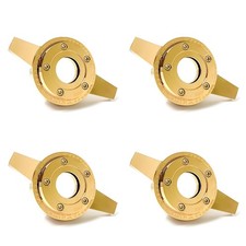 La Wire Wheels 2-bar Gold Heavy Duty Knock-off Set 4pcs