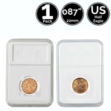 1 Pack 22mm Slab Coin Snap Holder 4 US $5 Liberty Head Half Eagle Gold Dollar