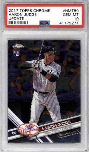 Aaron Judge Rookie Update PSA 10 GEM MINT 2017 Topps Chrome RC