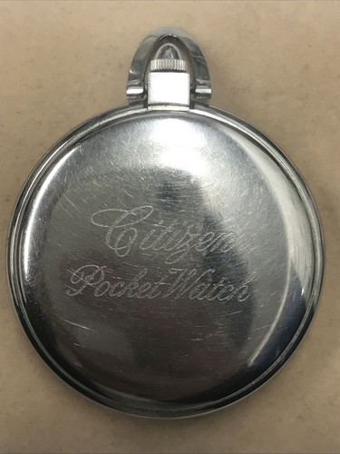 Citizen Phynox Analog Quartz Men Pocket Watch Vintage 483755534 - Picture 10 of 10