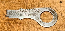 Antique Padlock Push-KEY for CHAMPION 6-Lever Lock