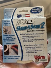 Warm Company Steam-A-Seam 2 Double Stick Fusible Web-.5"X20yd FOB: MI 3Pk