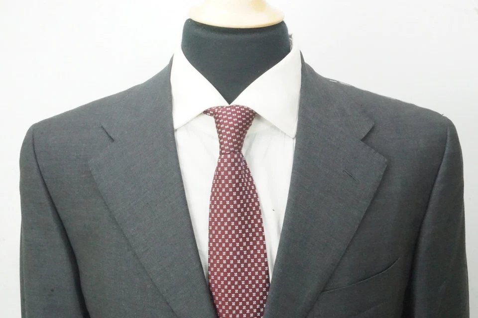 Sartorio Napoli Gris Medio S120s Lana 2 Piezas Traje Chaqueta Pantalones 42R TOTALMENTE NUEVO Foto 2 de 4