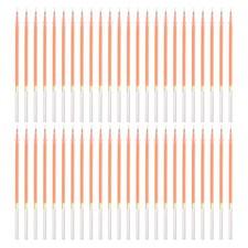 0.5mm Gel Pens Refills, 48 Pack Glitter Gel Pens Ink Fine Point, Orange