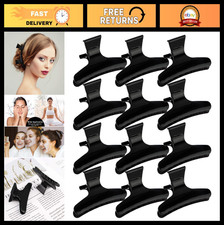 Butterfly Hair Clips - Black Clamps for Styling, Sectioning  Coloring Hair