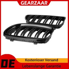 Kühlergrill Nieren Grill kompatibel mit BMW 3er Touring E91 LCI 08-12 Schwarz