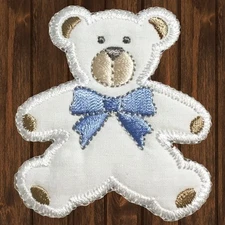 Teddy Bear Embroidered Patch — Iron On