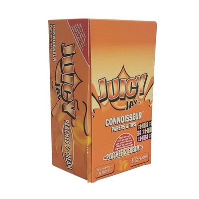 Juicy Jay's 1.25 Connoisseur 32pk 24ct Peaches & Cream