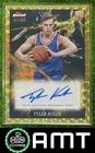 Tyler Kolek RC 2024-25 Topps Finest /50 Electrifying Auto Gold Geometric Knicks