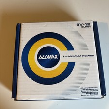 Allmax 9V (6LR61) Maximum Power Alkaline Batteries (12 Count) – Ultra Long-Lasti