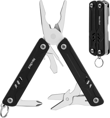 NexTool Mini Multitool - 9 in 1 Keychain Multitool with Needle Nose Pliers, Scis