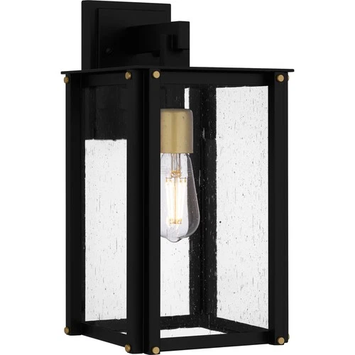 Quoizel ROB8408 Robbins 16" Tall Outdoor Wall Sconce - Black - Picture 1 of 3