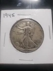1945 Walking Liberty Silver 1/2 Dollar