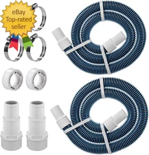 1.5" 6Ft Pool Filter Pump Hose Kit above Ground Swimming Pool Vacuum Skimmer