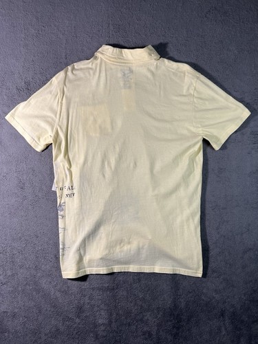 American Living Y2K Style Short Sleeve Polo Shirt Yellow Lightweight Sz Medium - Picture 14 of 16