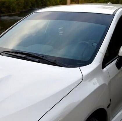 GLOSS BLACK SUN STRIP 1400mm x 250mm CAR STICKERS DECAL WINDSCREEN SUNSTRIP - Picture 2 of 2