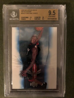 2003-04 Upper Deck Air Academy DWYANE WADE Rookie RC BGS 9.5 | eBay