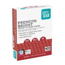 Pen+Gear Premium Bright Inkjet Laser Paper, 500 Sheets