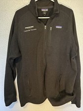 Patagonia Mens Better Sweater Full Zip Jacket Black Size XL Company Logo Added