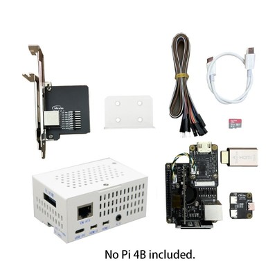 V3 HAT White PiKVM KVM over IP Raspberry Pi 4B PoE HDMI CSI for Server Operate