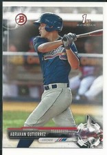 2017 Bowman Prospects #BP78 Abrahan Gutierrez Braves-W/TOP LOADER