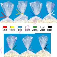 6" Plastic Twist Ties 6-inch Genuine ULINE Pre-Cut Nose Wire for Mask Colors-Qty