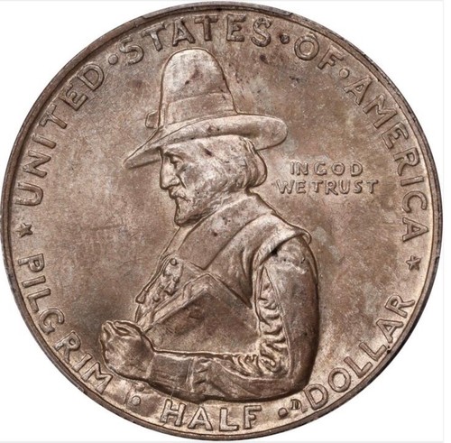 1920 Pilgrim Commem Half Dollar NGC MS64 - 第 1/5 張圖片